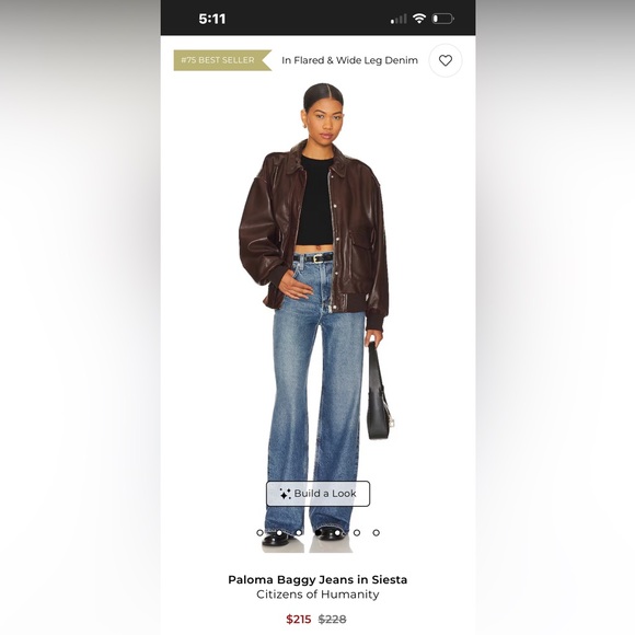 COH paloma wide leg Blue Jeans - Picture 3 of 15